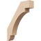 Ekena Millwork 3-inch W x 14-inch D x 18-inch H Aspen Rough Cedar Woodgrain TimberThane Knee Brace, Primed BRCUR03X14X18ASPRCPR - alternate 1